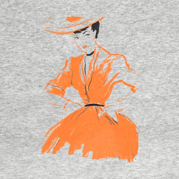 Lady in the orange dress by NEILBAYLIS